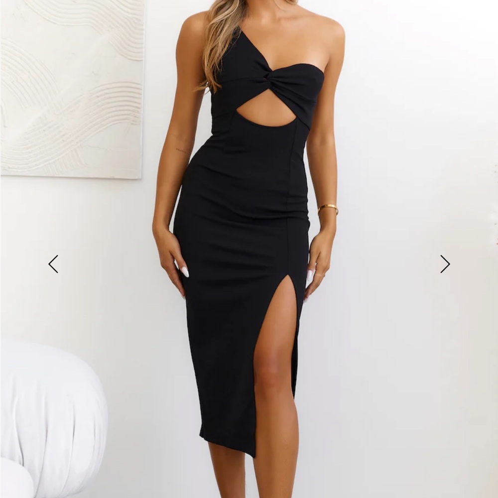 Hello Molly Black Backless Maxi Dress